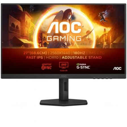 AOC Q27G4XF Monitor Gaming 27 pulgadas QHD Fast IPS 180 Hz